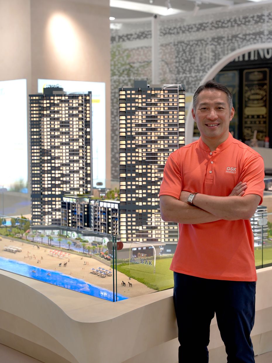 “OSK Ombak is designed to meet evolving lifestyle and investment expectations, where flexibility, accessibility and experiential living are increasingly valued,” says Chu at the OSK Ombak sales kiosk in Atria Shopping Gallery, Petaling Jaya.