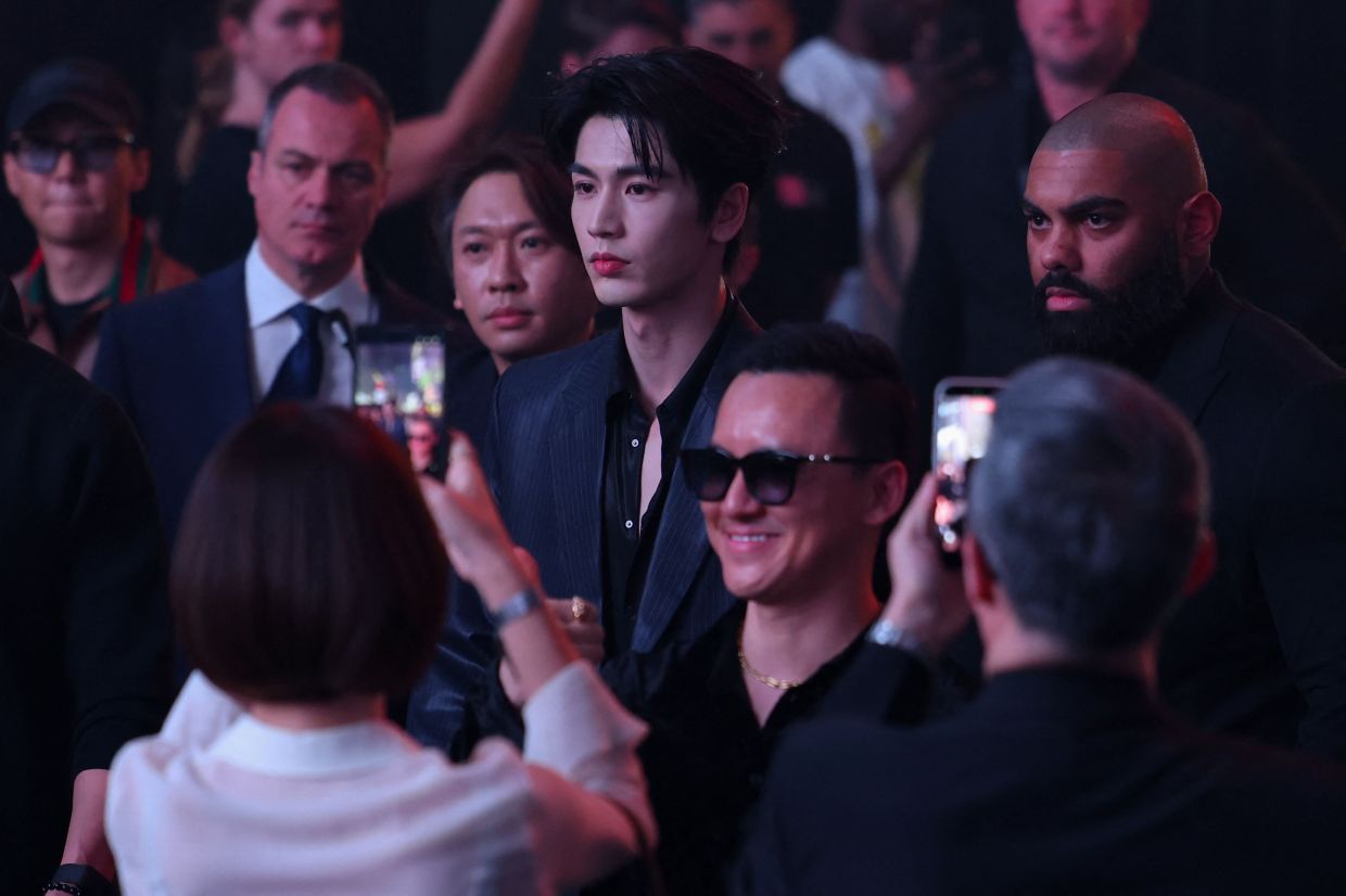 The heartthrob was in New York City for the Gucci Cruise 2027 fashion show held in Times Square. Photo: AFP