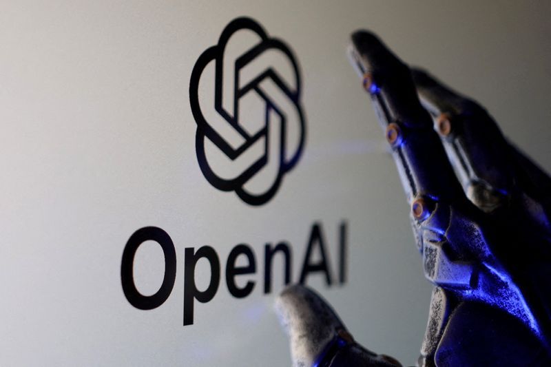OpenAI logo over a Singapore skyline image used in coverage of the Applied AI Lab announcement