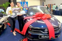 Sisters pay tax for new home, win car