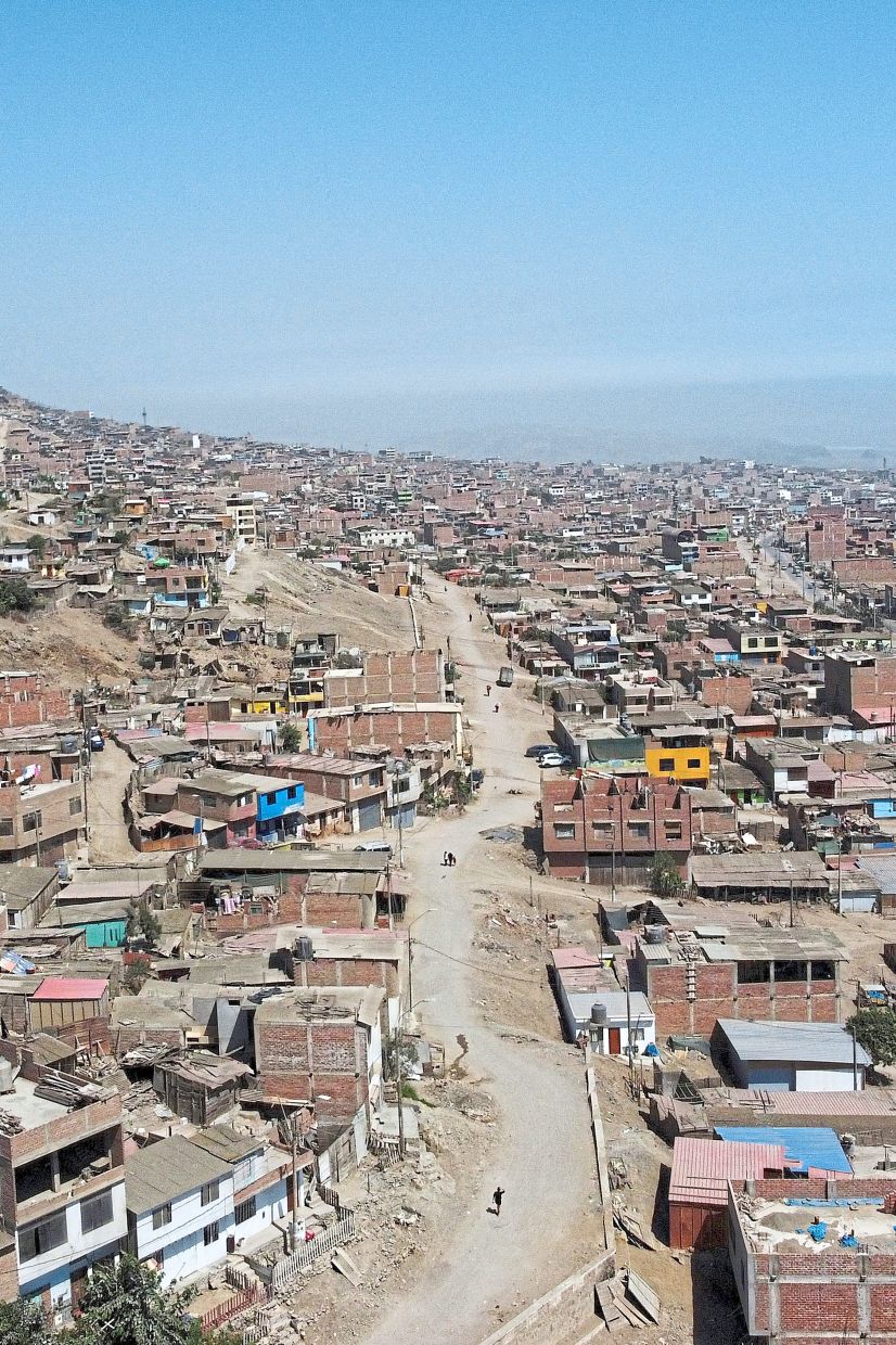 The ‘Keiko Fujimori’ shantytown on the outskirts of Lima. — Reuters 