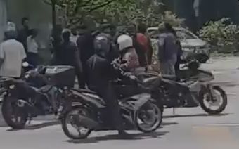 Did this Sentul street brawl actually happen and did anyone get arrested?