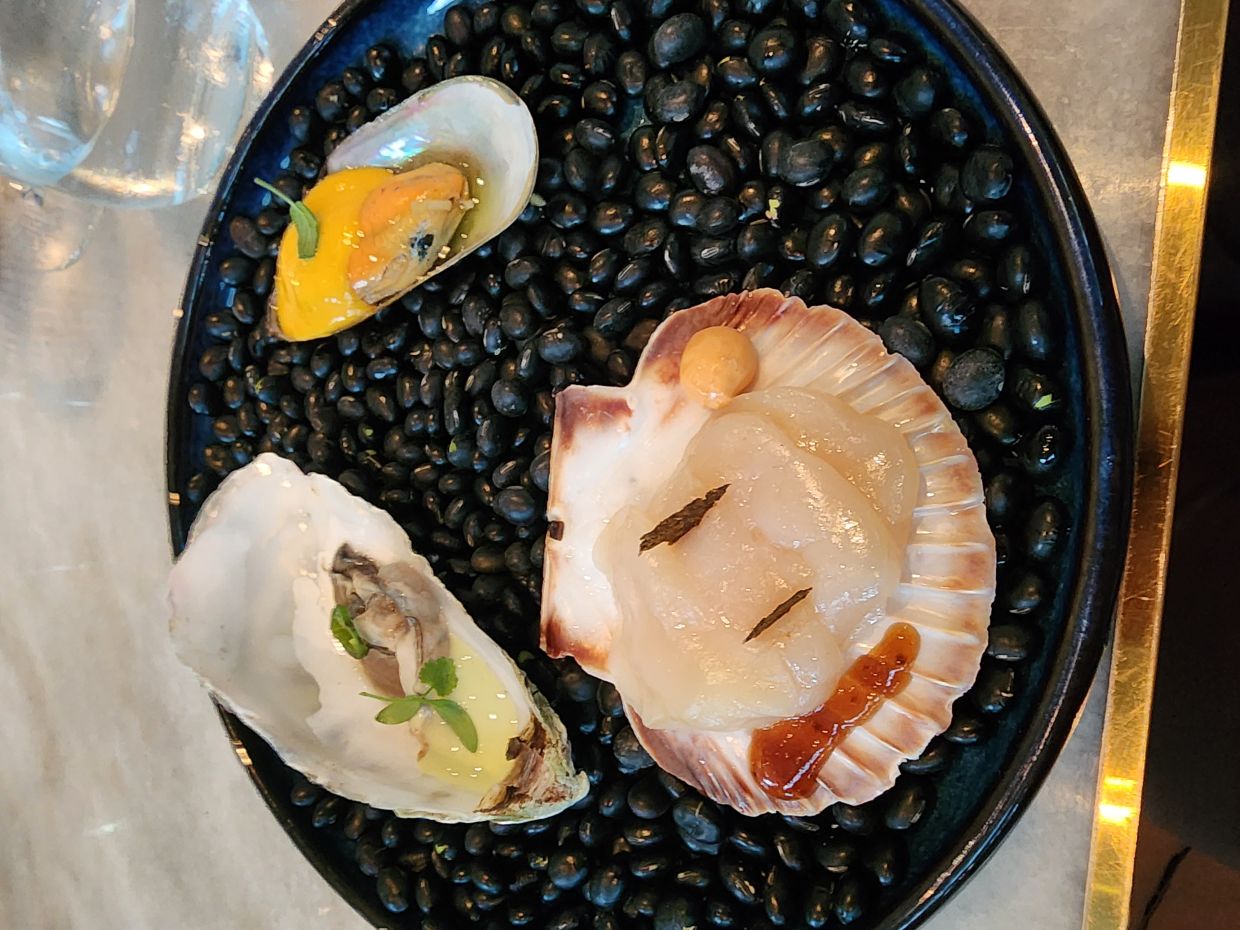 Galician seafood on display at the Chapter II dinner. Photo: ABIRAMI DURAI/The Star