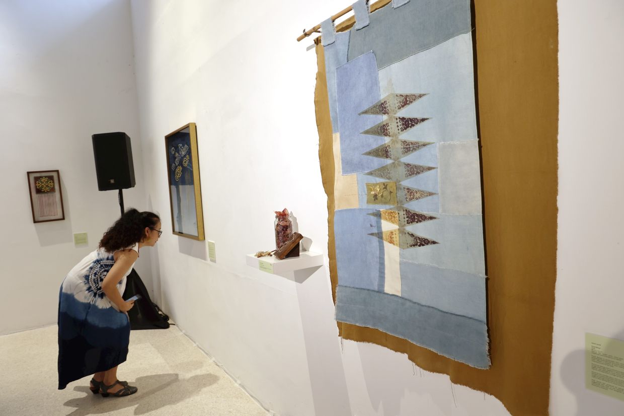 A view of the 'Inspired By Tekat' exhibition at Temu House in Petaling Jaya, featuring works by artists, craftswomen and students. Photo: The Star/Art Chen