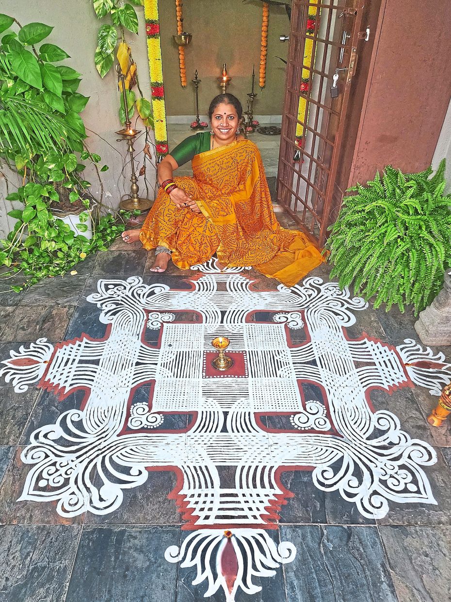 ‘Drawing kolam has taught me humility and a deep understanding of how everything in life is constantly changing,’ says Dr Kasturi.