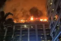Fire breaks out at hotel in Thailand’s Pattaya as rescue teams rush to evacuate tourists