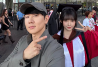 Singer JJ Lin attends girlfriend’s graduation ceremony in New York