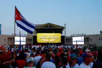 Cubans gather before US embassy in Havana to protest Raul Castro indictment