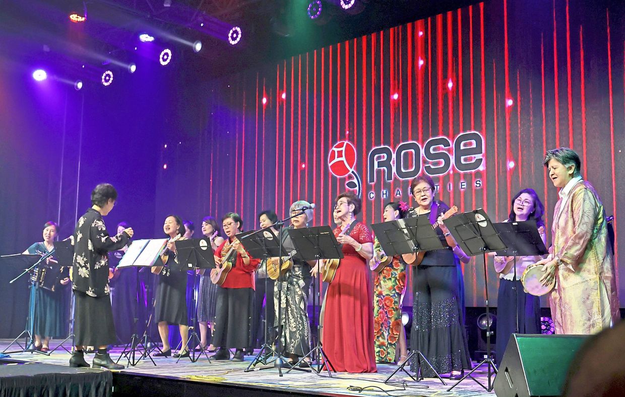 Ukele performance by Rose Charities Senior Ensemble during the charity dinner.