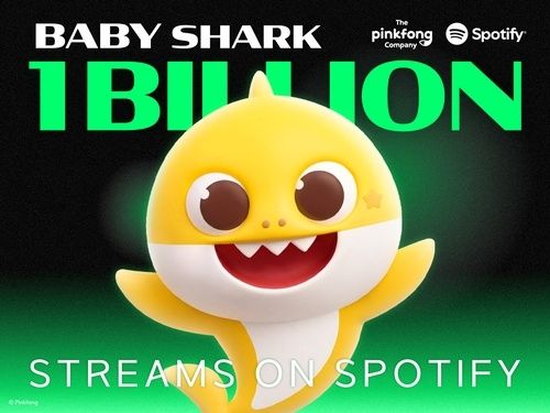 With the feat, the track became the first character intellectual property and children's song to reach the milestone.