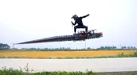 China inventor creates sword-shaped aerial vehicle, bringing flying sword in fantasy novels to life