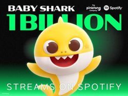 Popular children's song ' Baby Shark' surpasses one billion streams on Spotify, a first for character IP
