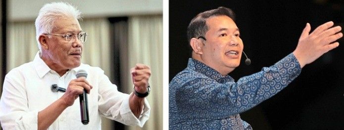 Different moves: Rafizi (right) has taken quick, decisive steps, representing a new generation of politician while Hamzah is still weighed down by old habits. — Filepics/The Star