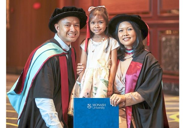 Last month, the couple completed the journey they started in 2021, graduating hand in hand.