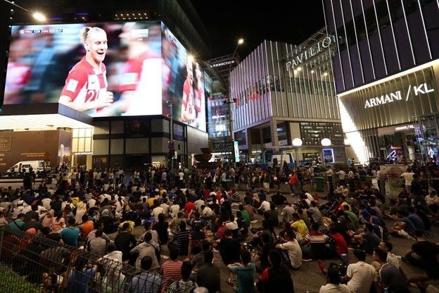 Nothing beats watching the games together. In 2018, fans gathered at Pavilion KL to witness the FIFA World Cup final between France and Croatia. — GLEN GUAN / TheStar