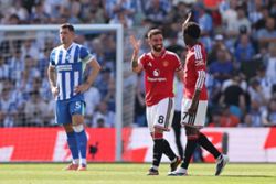 Soccer-Man Utd's Fernandes breaks Premier League assists record on final day of season