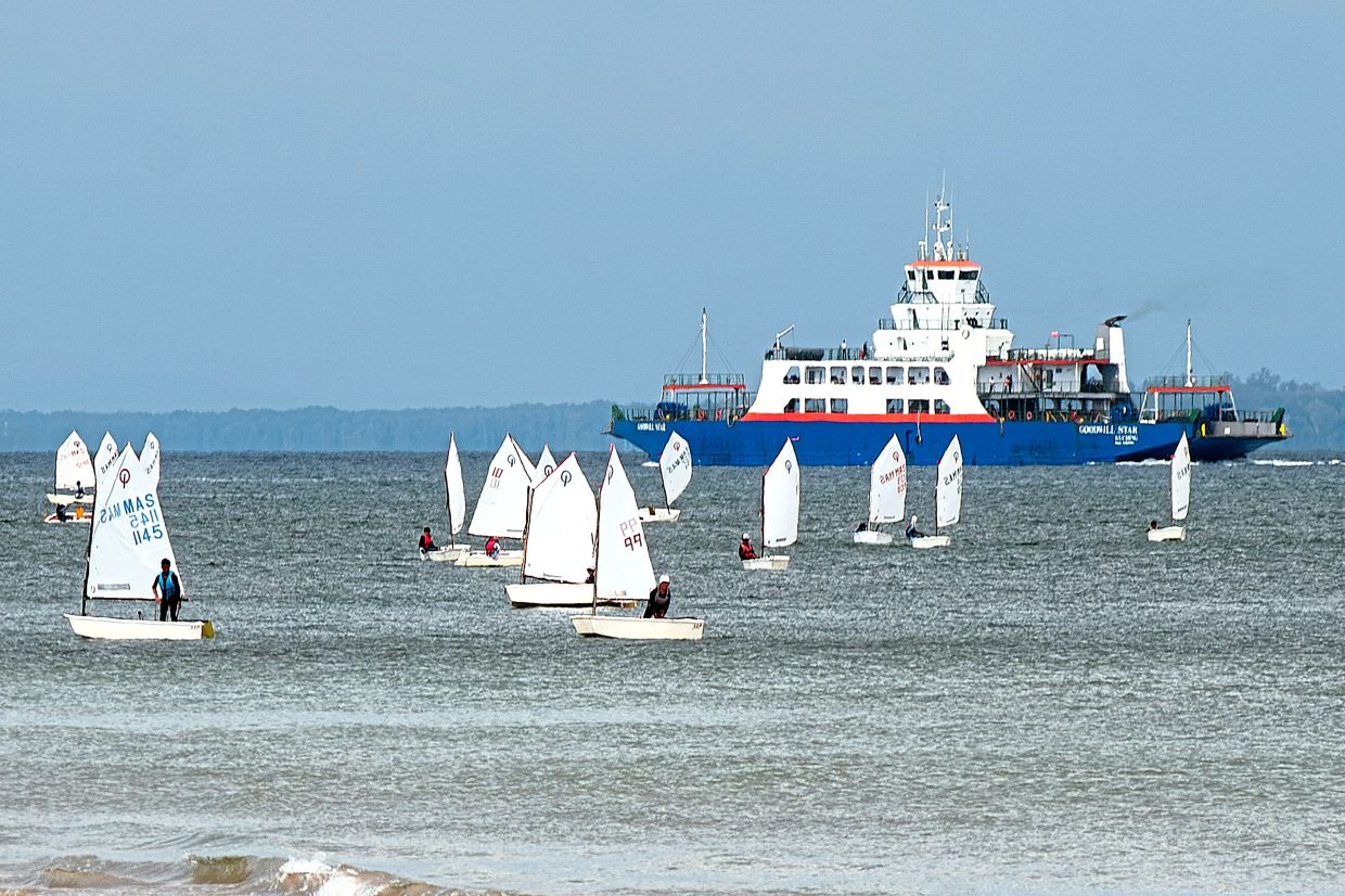 Above: Sailors taking part in the Regatta Race 3.0.
