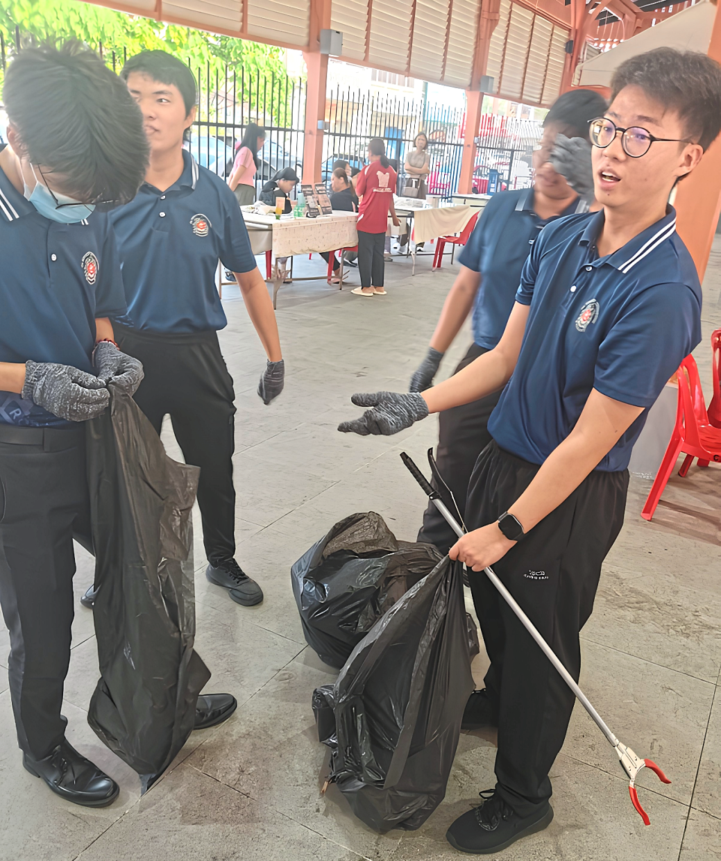 Plogging challenge by students