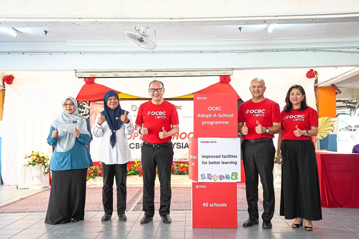 Under the #OCBCCares Adopt‑A‑School initiative, OCBC Bank (M) Bhd will adopt schools through its branches and divisions for a minimum of three years, ensuring long‑term, meaningful engagement.