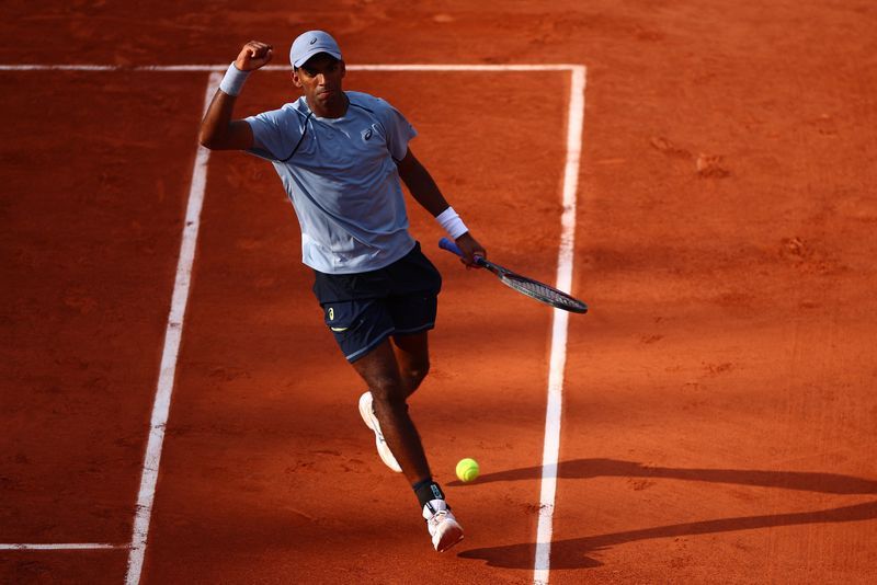 Fritz returned with an opening defeat at Geneva last week after two months away due to a chronic knee issue and he showed signs of rust under ​the afternoon sun against Basavareddy.