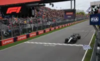 Motor racing-Antonelli takes fourth win in a row after Russell retires in Canada