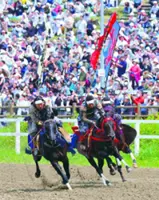 Ancient Japanese festival Soma Nomaoi draws 40,000 as runaway horse injures spectators in Fukushima