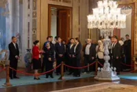 Queen visits historic Dolmabahce Palace in Istanbul