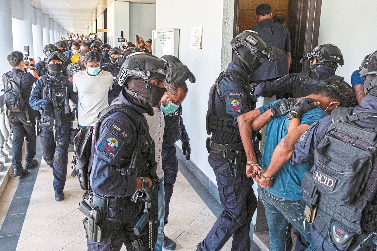 Eleven men were charged with being members of an organised crime group known as the “RT6 Gang”.