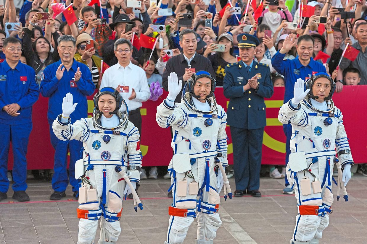 China has launched the Shenzhou-23 mission and successfully docked the spacecraft with its Tiangong space station as it advances preparations to send humans to the Moon by 2030, state media said.