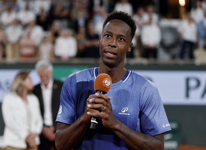 Gael Monfils bid an emotional farewell to Roland Garros after bowing out in the opening round in what marked his final appearance at the tournament.