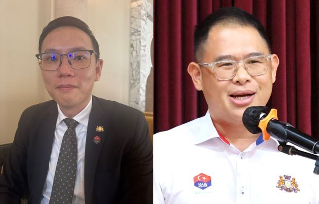 Lee Ting Han (left) and Ling Tian Soon