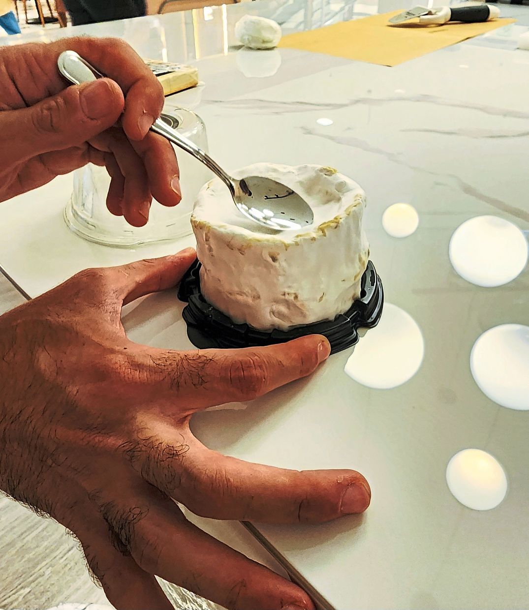The cheese selection at Fromage is designed to be accessible, so you’ll find more affordably-priced cheese like this Saint Marcellin. — ABIRAMI DURAI/The Star 
