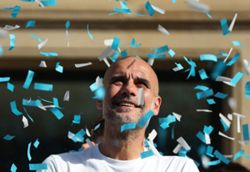 Soccer-Guardiola farewell turns City parade into celebration tinged with heartache