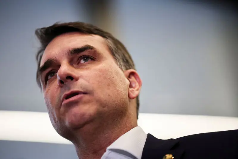 Brazil senator and presidential contender Flavio Bolsonaro ...