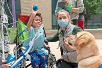 Good dog! Children’s hospitals in US turn to furry caregivers to help kids heal