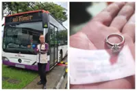 Singapore's SBS bus driver finds and returns diamond ring worth S$35,000