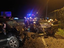 Head-on collision near Tapah leaves one dead and six seriously injured
