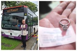 Singapore's SBS bus driver finds and returns diamond ring worth S$35,000