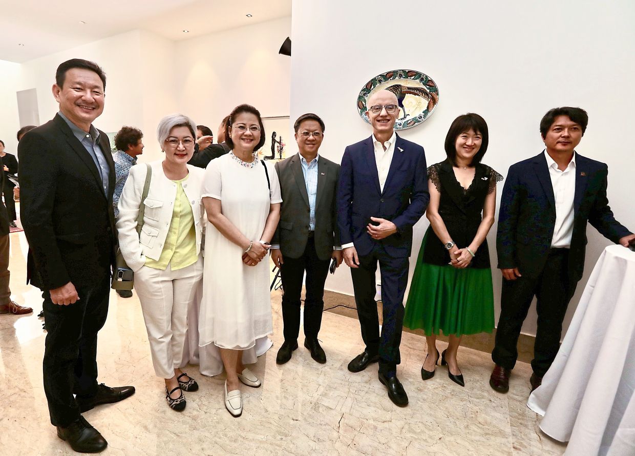 (From left) Wong, Tew, Wang, Chan, Clini and Lai at the Danish ambassador’s residence to mark the occasion.