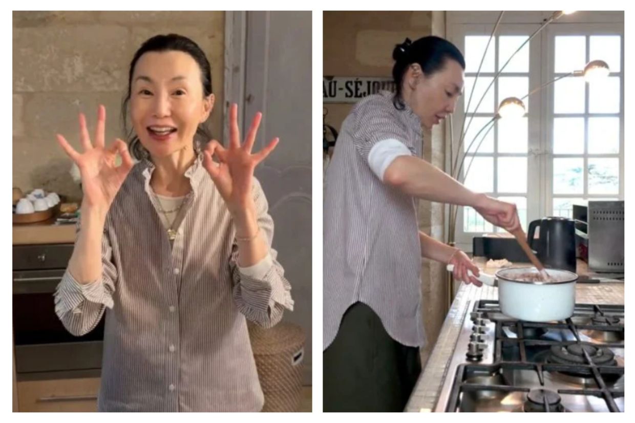 The 61-year-old now embraces a more modest lifestyle in Bordeaux, France, and occasionally shares glimpses of her countryside life on Xiaohongshu.