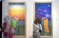 Showcase of fabric collages impress visitors
