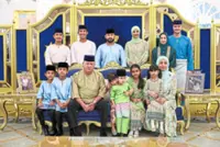 Family time for King and Queen on Aidiladha