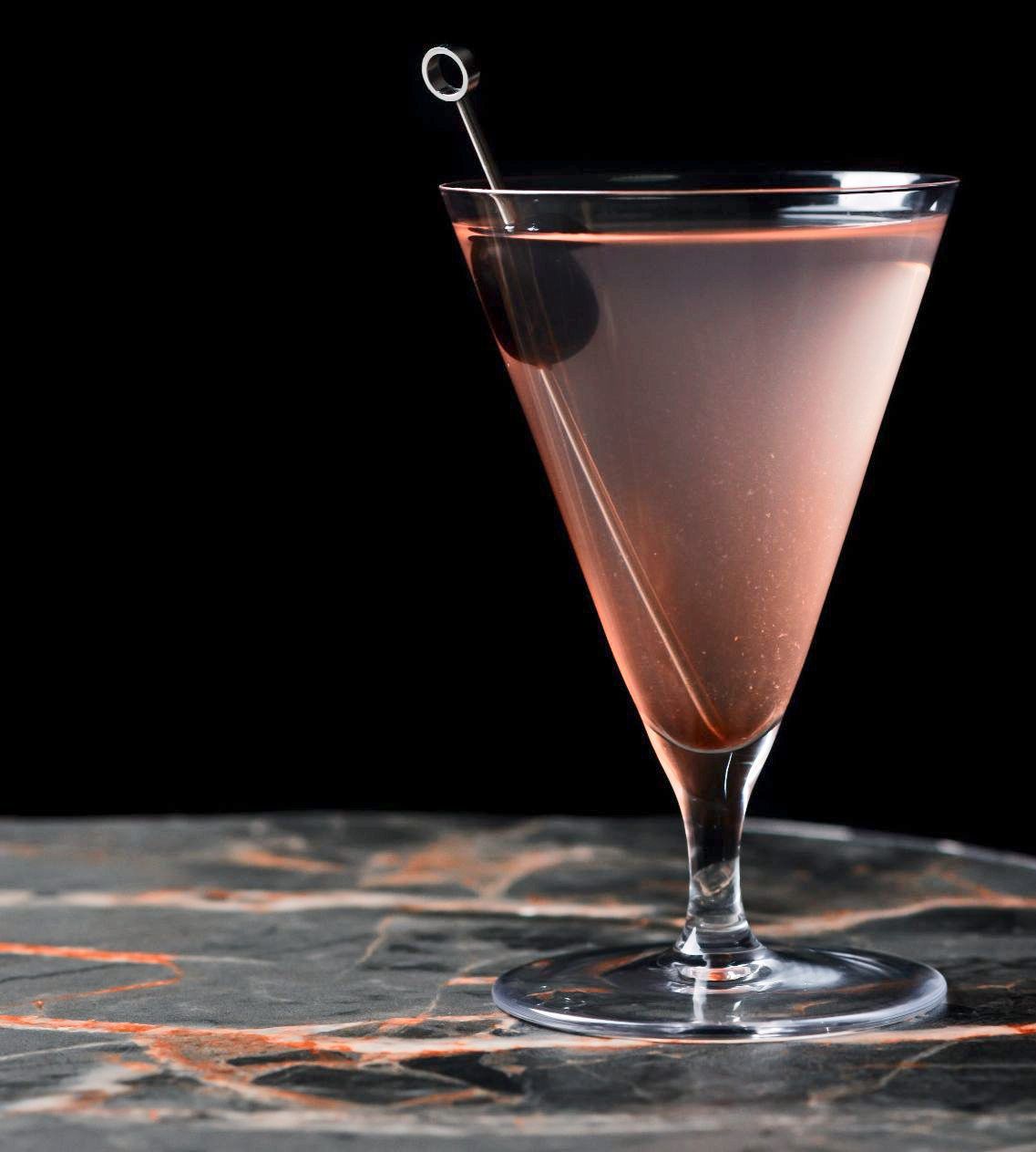 The Lychee Martini blends Tanqueray 10, Takara Lychee and Peycloud Bitters.