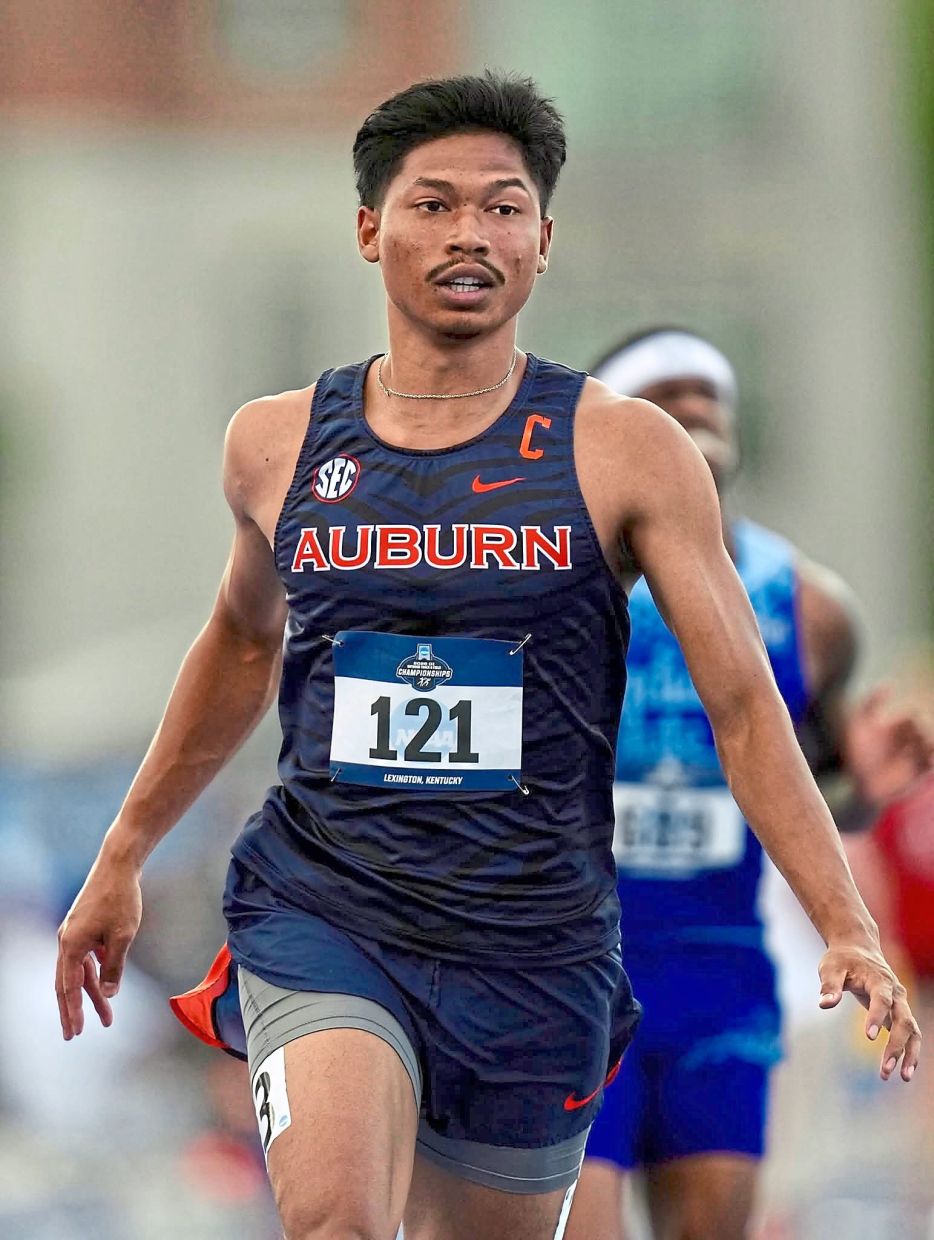 Malaysian sprint star Mohd Azeem Fahmi is keeping his feet firmly on the ground despite producing his fastest 100m time of the season at the NCAA East Preliminary Championships in Kentucky on Wednesday.