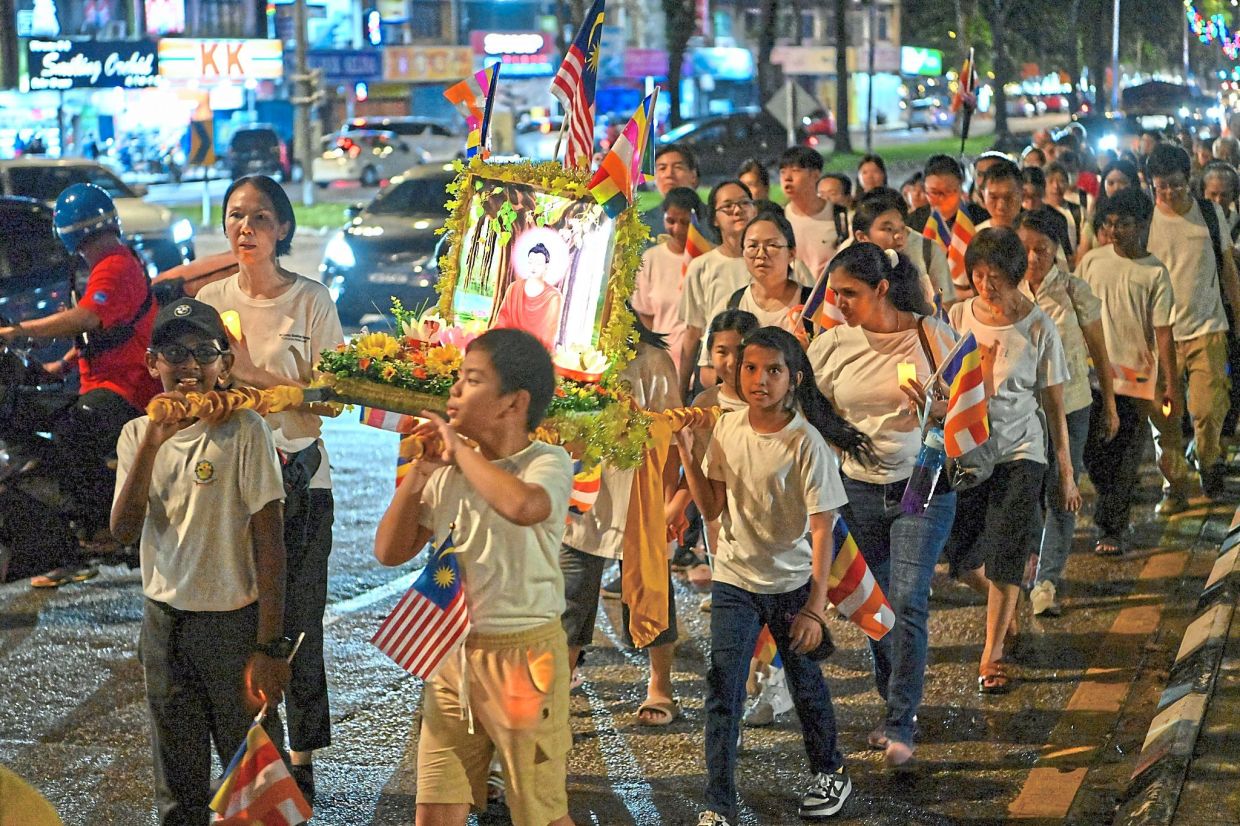 A view of the Wesak procession at the Sri Lanka Buddhist Temple in Sentul, Kuala Lumpur in 2025. — Courtesy of Sri Lanka Buddhist Temple
