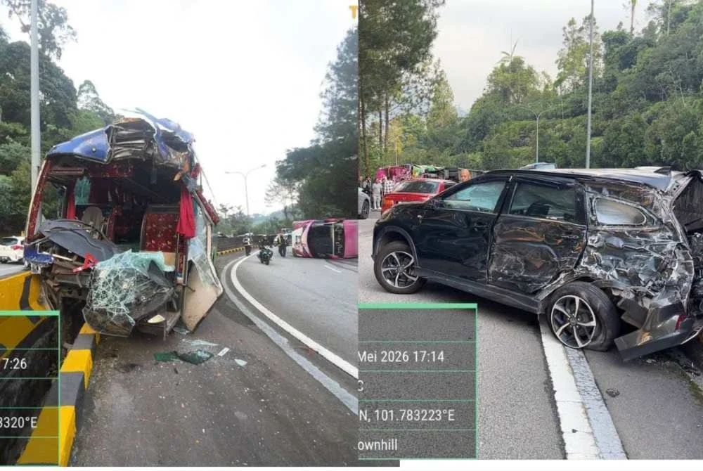 Seven injured as two tour buses, SUV crash in Pahang
