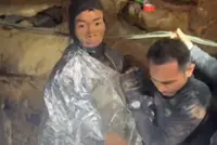 First person rescued from flooded cave in Laos after 10 days