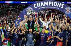 Soccer-Reaction to PSG's Champions League triumph