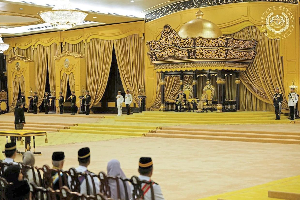 Sultan Ibrahim took his oath as the 17th Yang di-Pertuan Agong on Jan 31, 2024, alongside Raja Zarith Sofiah at Istana Negara. — Photo from Sultan Ibrahim Sultan Iskandar’s Facebook page