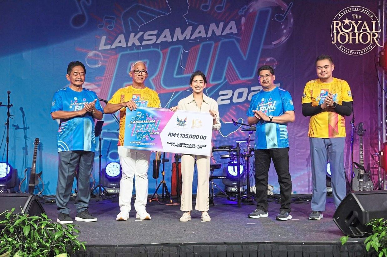 Tunku Tun Aminah is the royal patron of the Laksamana Run, a fundraising event supporting cancer patients under the Tunku Laksamana Johor Cancer Foundation. — Photo from The Royal Johor Facebook page
